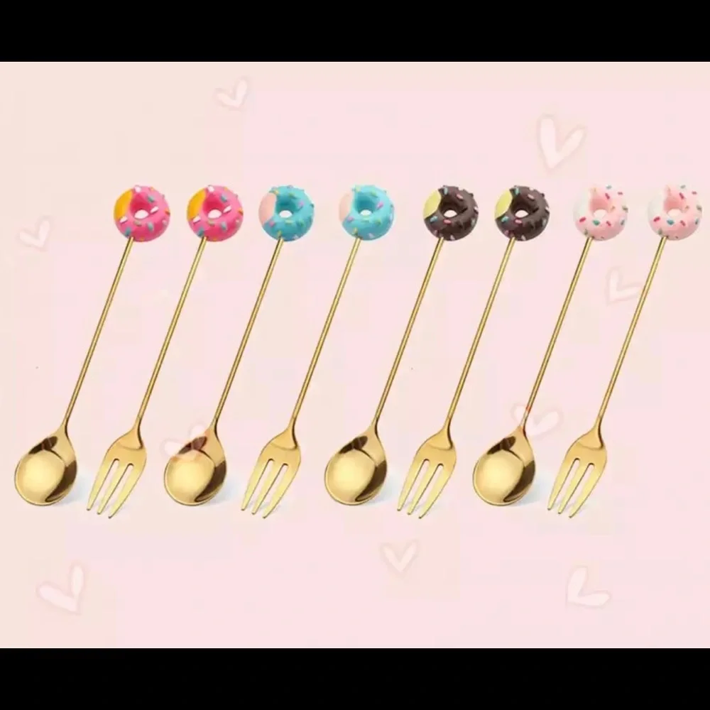 NEW Set of 8 Mini Stainless Steel Utensils - Picture 7 of 11